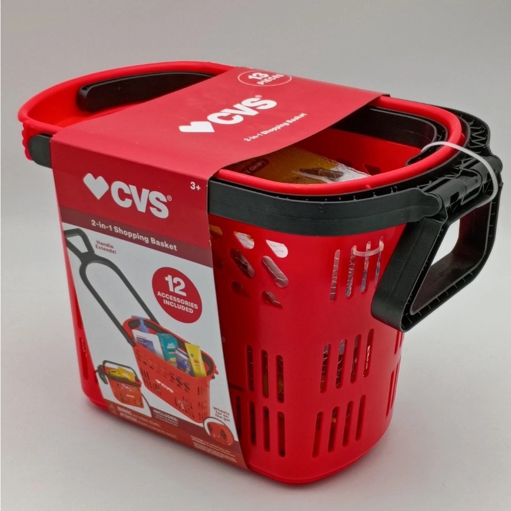 CVS Red Shopping Basket toy
